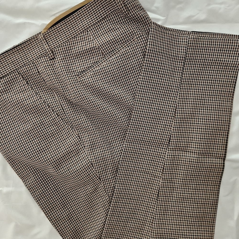 Harry Brown Skinny Fit Puppytooth Suit Pants